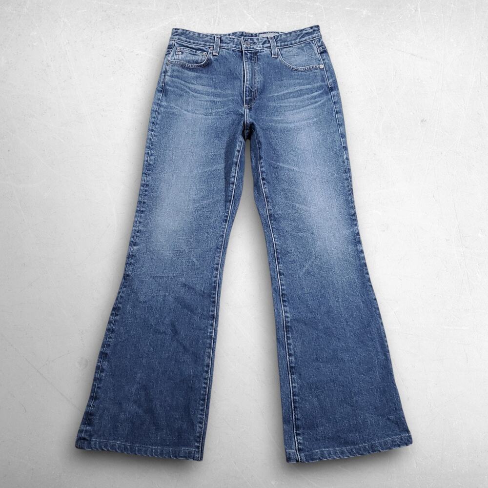 AG Alexxis High Rise Bootcut Jeans Women 31R Blue Stretch Boho Cowgirl Y2K